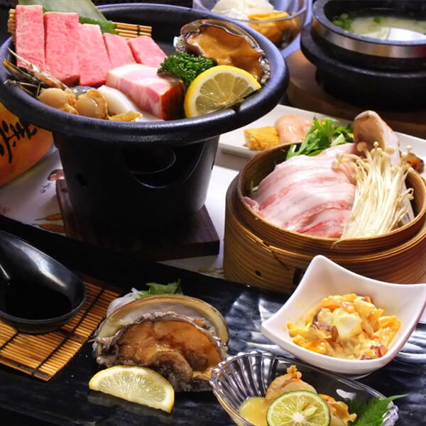 食べ放題コースもあります。大阪阿倍野・天王寺 鉄板焼善DINING